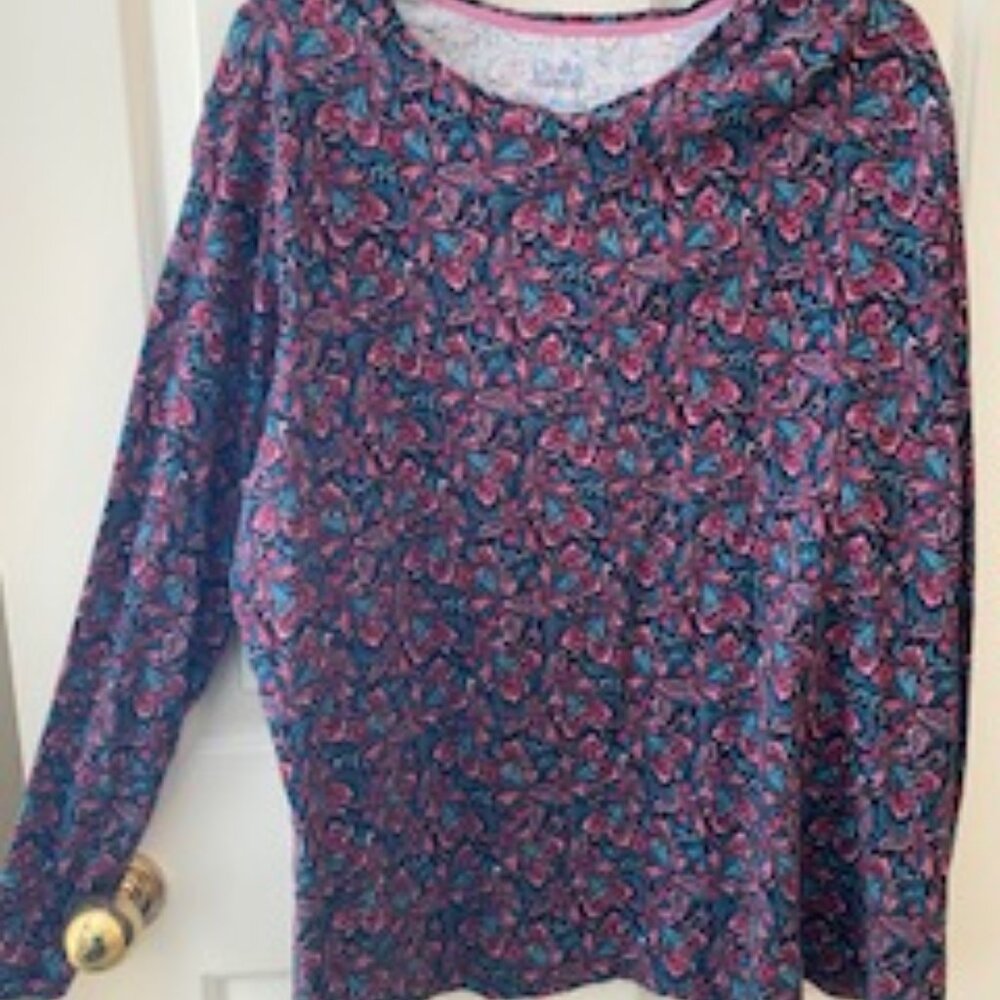 2X Plus Size Classic round-neck, long-sleeve Croft & Barrow Women's shirt